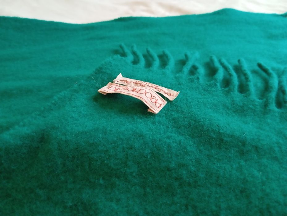 Шарф зелений з вовни PROCHOWNICK