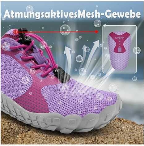 Dziecięce buty trekkingowe rozmiar 31, wkładka 20.1cm fioletowe
