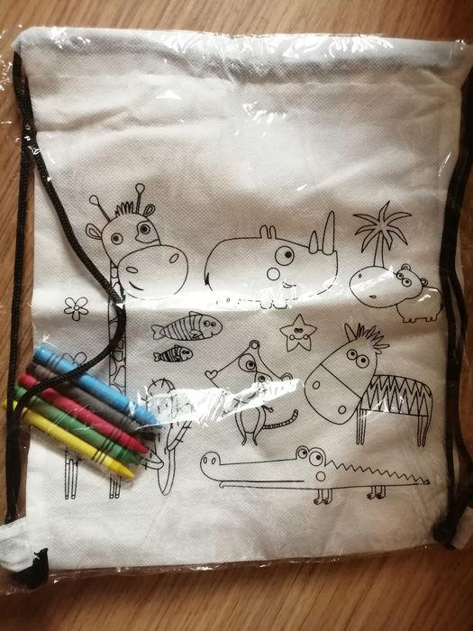 Saco de criança para colorir