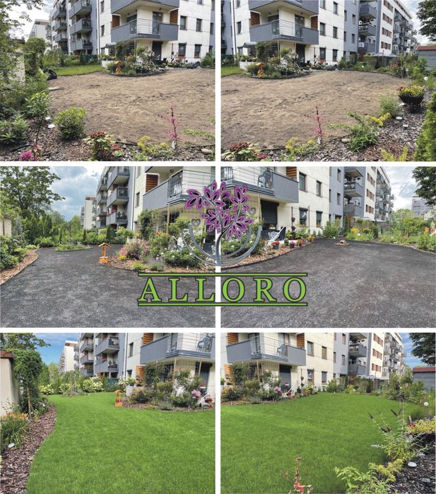 Równanie terenu, zakładanie ogrodów, nowy trawnik, usługi ogrodnicze