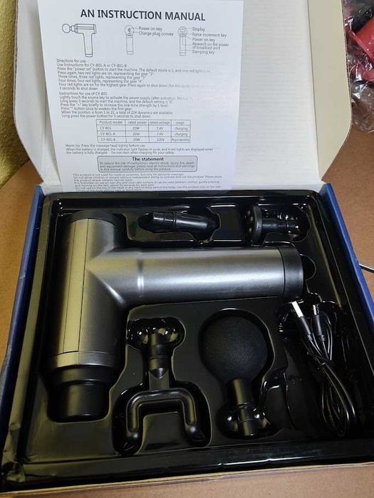 Massageador Muscular de Percussão CY-801 – Novo na Caixa