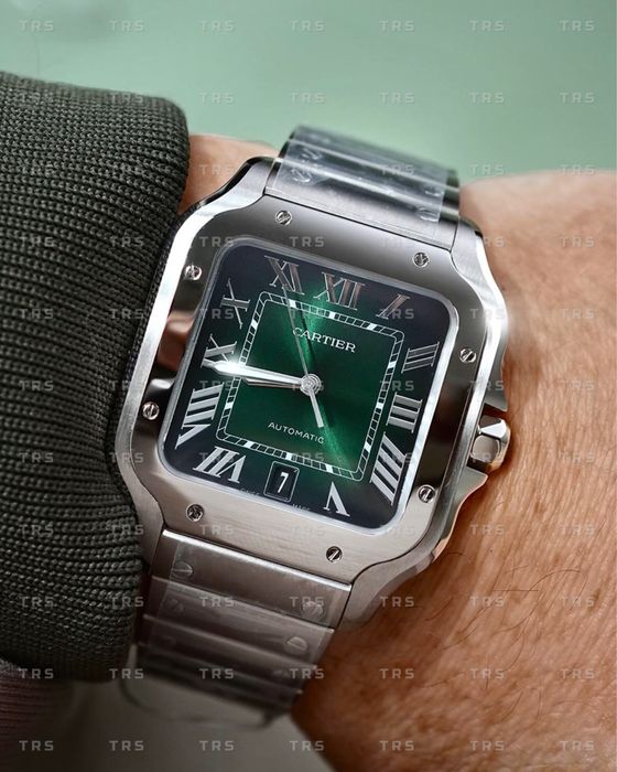 Годинник Santos Large 40mm Green