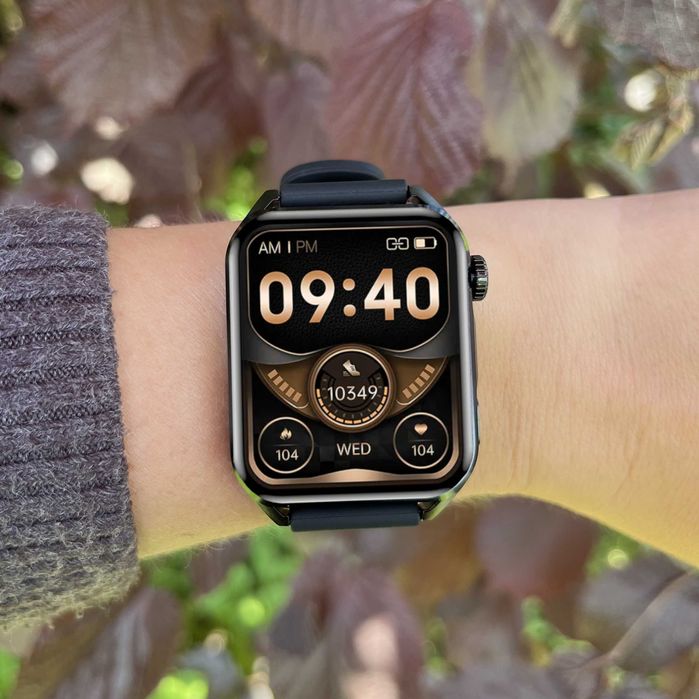 Smartwatch Zegarek Męski Menu PL Rozmowy Sport Powiadomienia Amoled