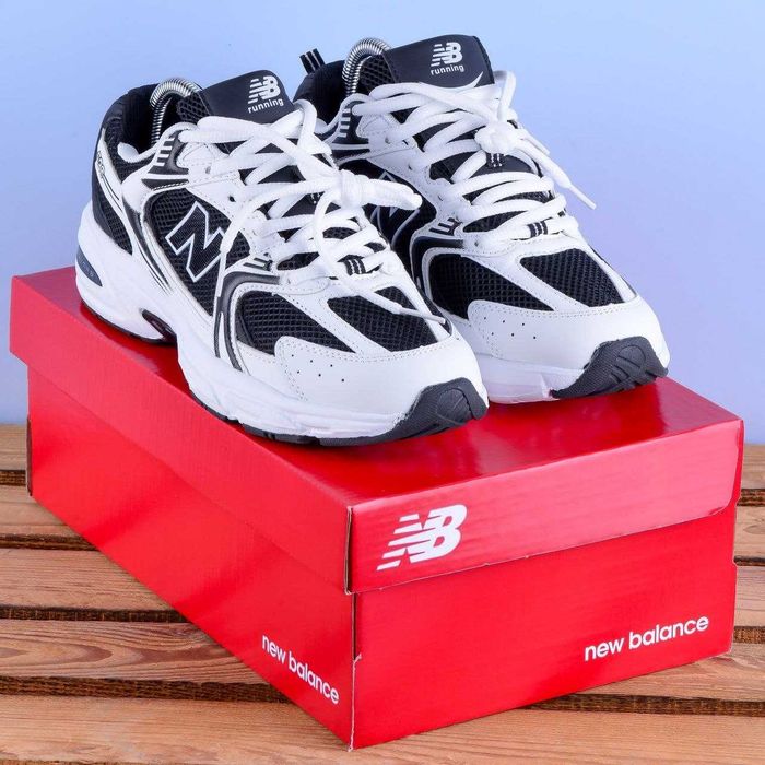 (2374) Кросівки New Balance 530 білі з чорним (36-46)