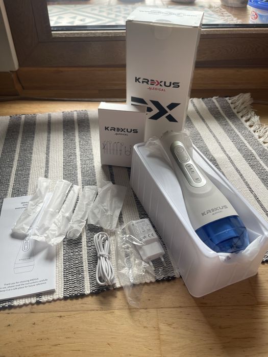 Krexus Medical EX9161 | Bezprzewodowy irygator dentystyczny | Zestaw z końcówkami