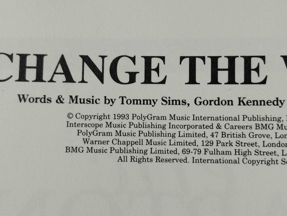 Partituras Eric Clapton, Change the World