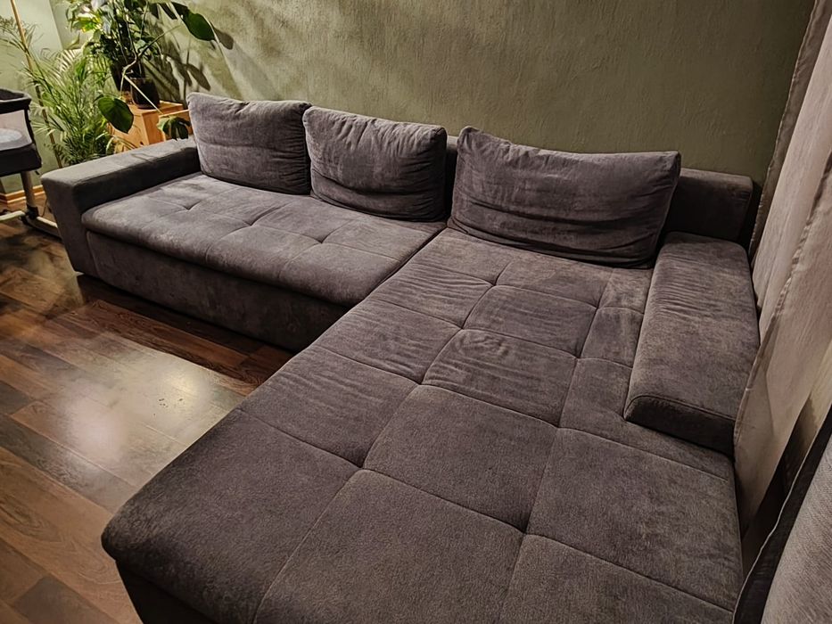 Narożna kanapa z funkcją spania