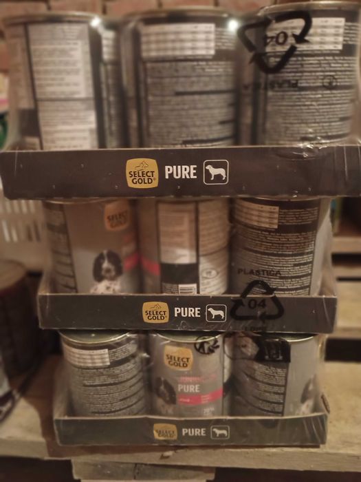 Karma Mokra dla Psów SELECT GOLD Pure Junior 70% Koń 18x400 g