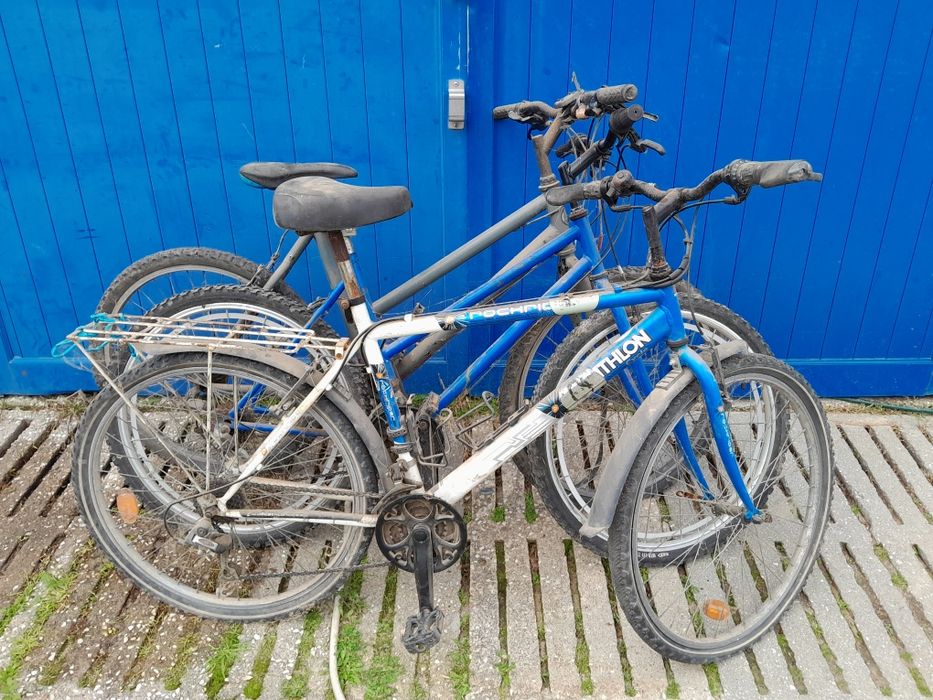 Conjunto de 3 bicicletas BTT (com um Decathlon)