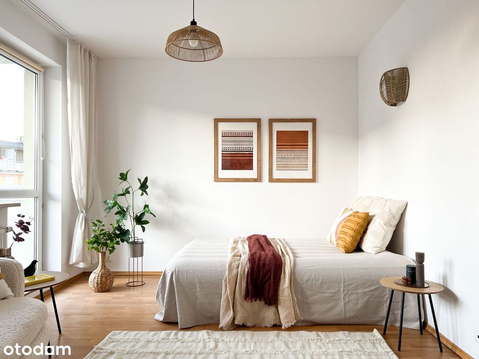 Przestronna kawalerka 34m² z garażem, zamknięte osiedle, Piaseczno