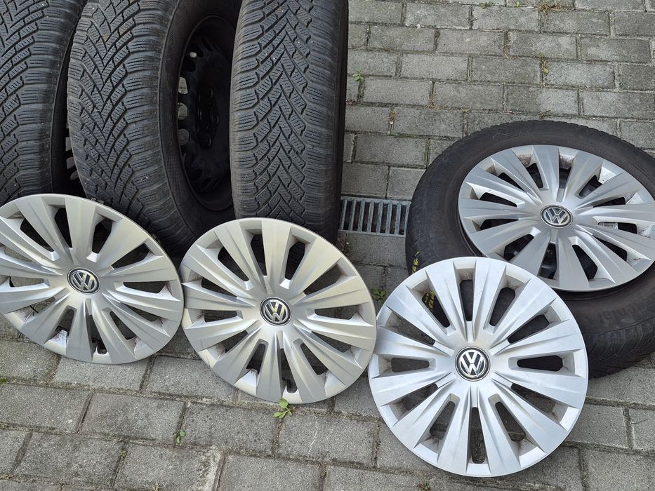 Felgi, kołpaki, opony Continental 195/65 r15 VW GOLF VII