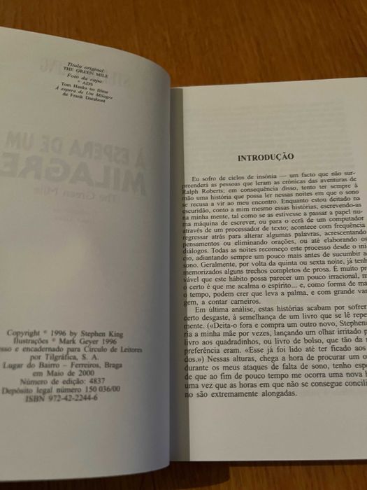 À espera de um milagre     STEPHEN KING