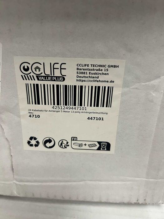 Zestaw kabli do przyczepy 13 pin 5m CCLIFE Value Plus 4710 -OUTLET- A3