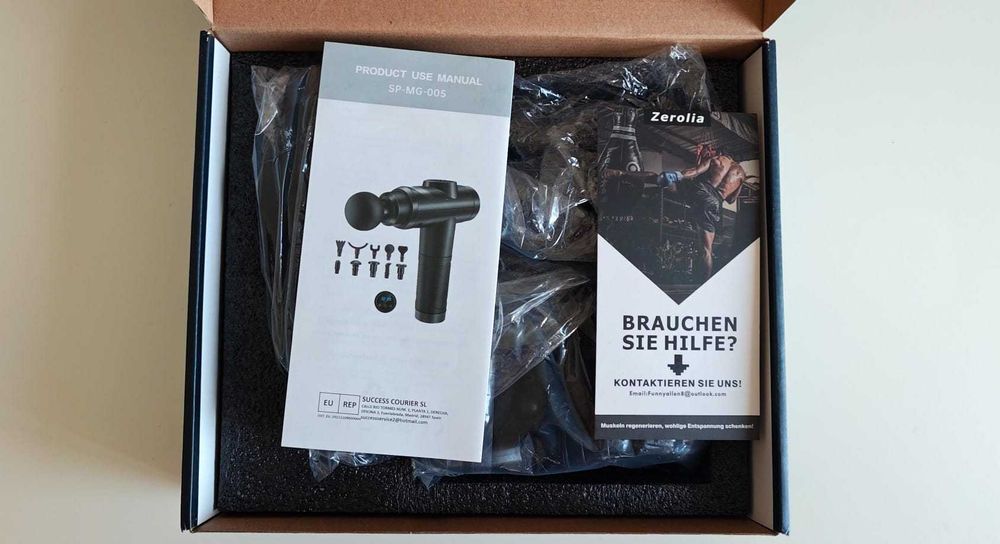 Pistola Massagem Muscular Zerolia 30 Velocidades Profissional Nova