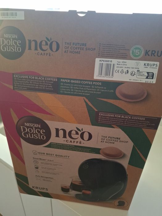 Máquina de Café NEO Dolce Gusto – Nova, Selada em Caixa + Fatura