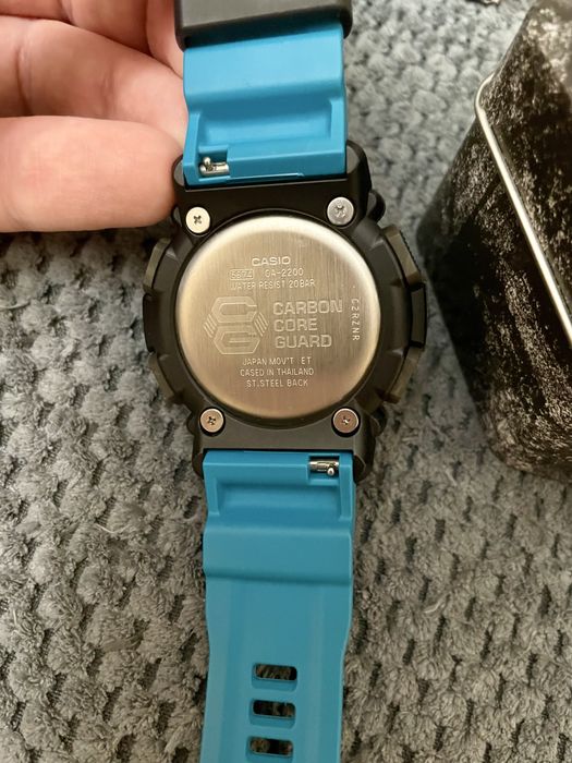 Годинник Casio G-Shock Ga-2200 в кольорі Brown/Blue/Black