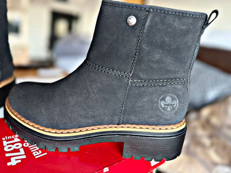 Жіночі нові зимові черевики Rieker, р.39 (маломірять) – теплі та зручн