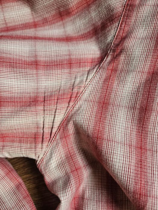 Koszula Lee XXL szer 64x2 bawełna beżowo- czerwona