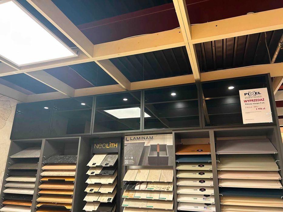 Witryny aluminiowe czarne wiszące kpl. 5 szt - Wyprzedaż -50%