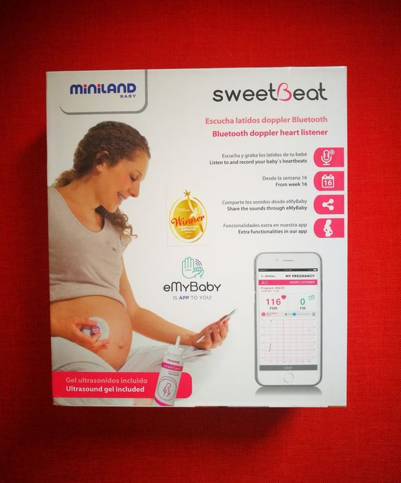 Máquina para ouvir o coração do bebé       SweetBeat Doppler Bluetooth