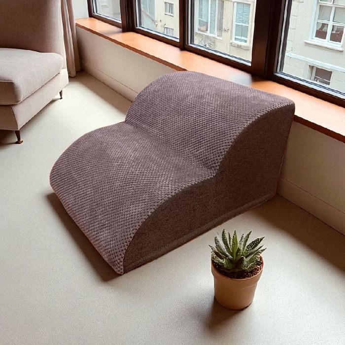 Пандус для собак и котов Premium цвет коричневый, лесенка для собак