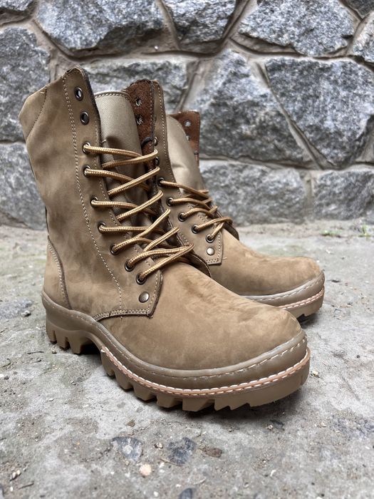 Берці зимові / натуральна шкіра / Берцы зимние с мехом/ кожа нубук