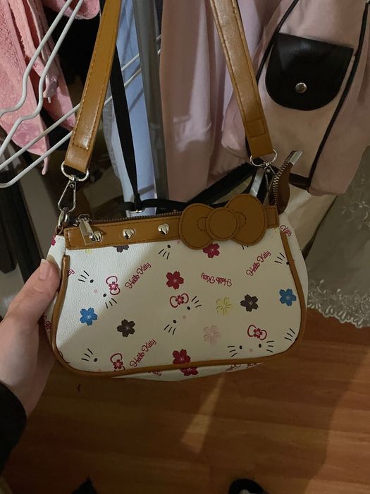 Сумка Sanrio Hello Kitty з принтом, компактна сумочка на блискавці