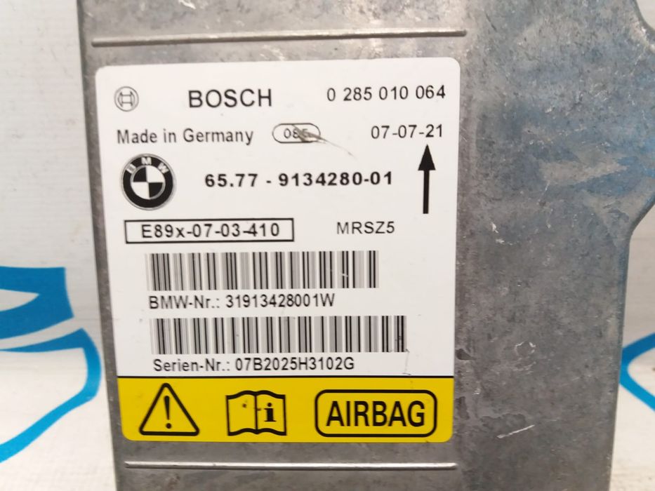 CENTRALINA ECU SENSOR AIRBAG BOSCH BMW 6577913428001 913428001 9134280 0285010064 31913428001W 07B2025H3102G
