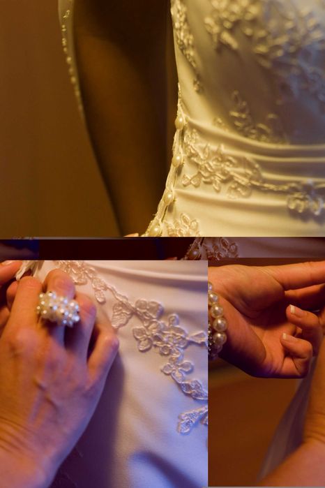 sukienka ślubna z koronką