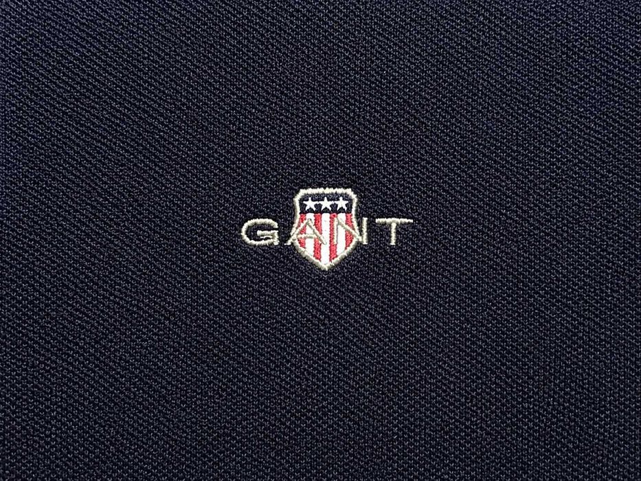 GANT Polo Granatowa Regular Fit XL Bawełna Logo Premium