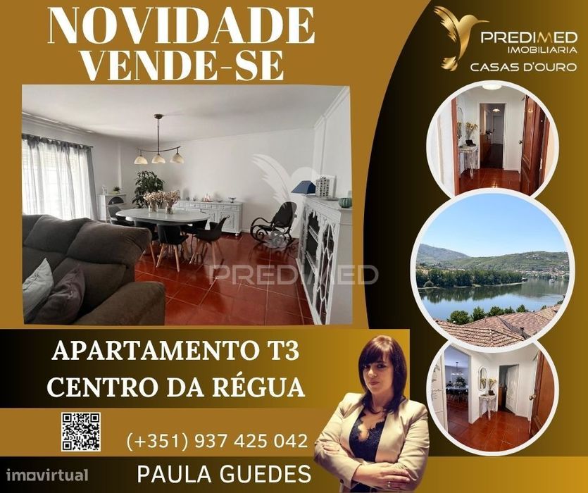 Apartamento T3  No Centro Da Cidade Com Vista Sobre O Rio Douro, No... — Peso Da Régua E Godim, Vila Real