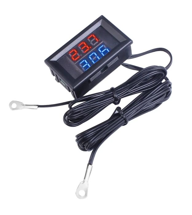 Цифровой датчик температуры, термометр два датчика красный и синий