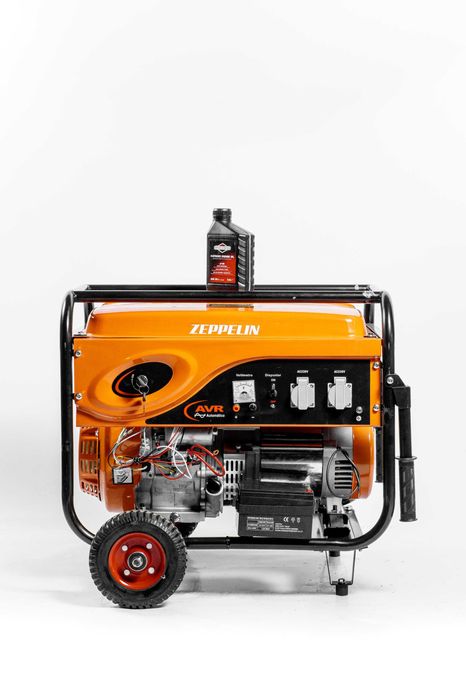 Генератор Zeppelin GZ 5500 4.4 kW Бензин, запуск ручний + електричний.