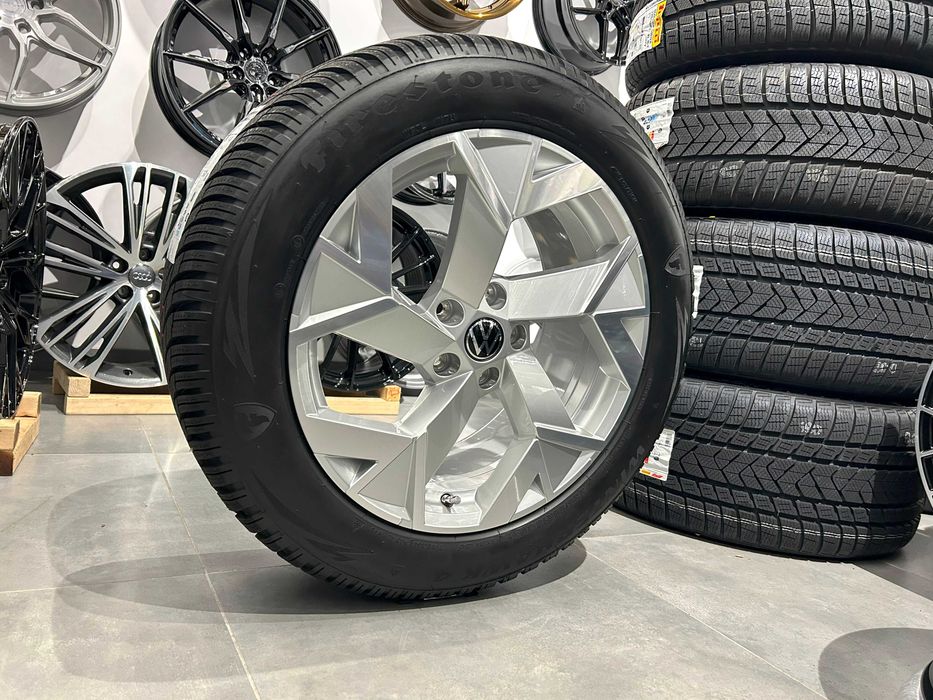 Oryginalne koła zimowe 18 5x112 ET44 Tiguan II III 235/55R18 Firestone