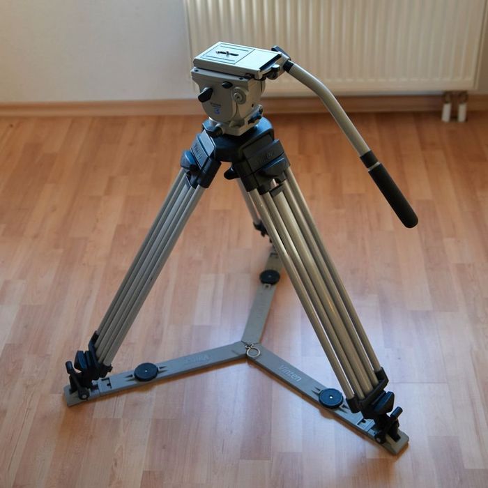 Vinten Vision 3 tripod fluid head, Pozi-Loc Stativ, ground pin,