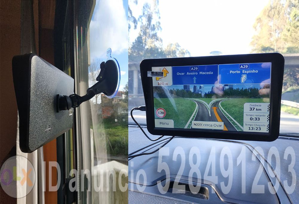 GPS 9 Profissional Truck/Camião Vers.Completa, EUROPA, LED USB