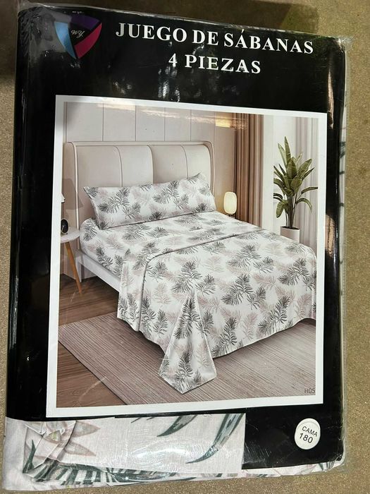 jogo de lencois de 4 pecas 200x160cm