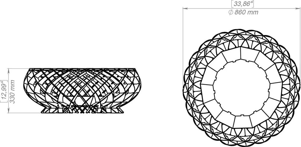 Palenisko ogrodowe  3D