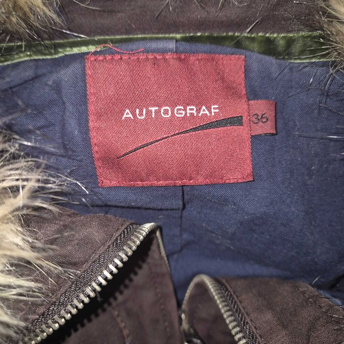 Kamizelka brązowa z futerkiem Autograf rozm. 36