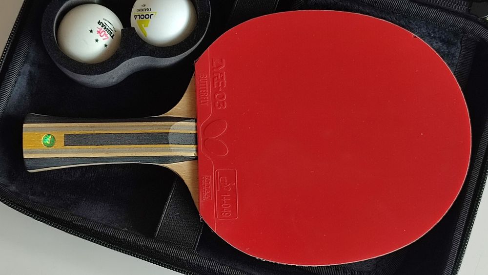 BUTTERFLY Fan Zhendong Super ZLC FL, Okładzina Zyre 03. Praktycznie nowa . Rakietka do tenisa stołowego.