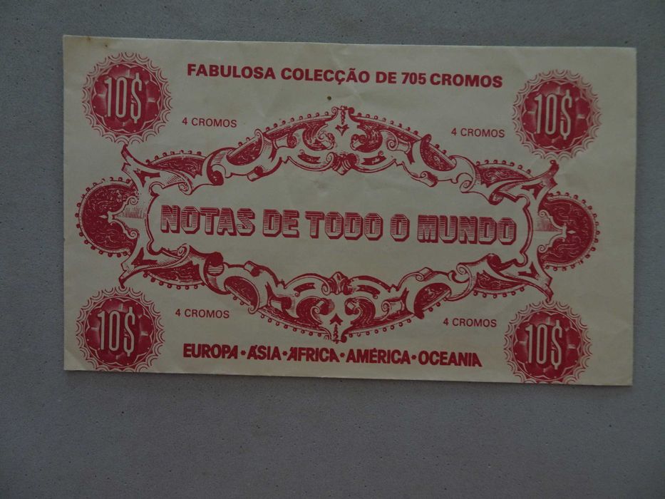 Carteira de cromos fechada Notas de todo o Mundo - Disvenda
