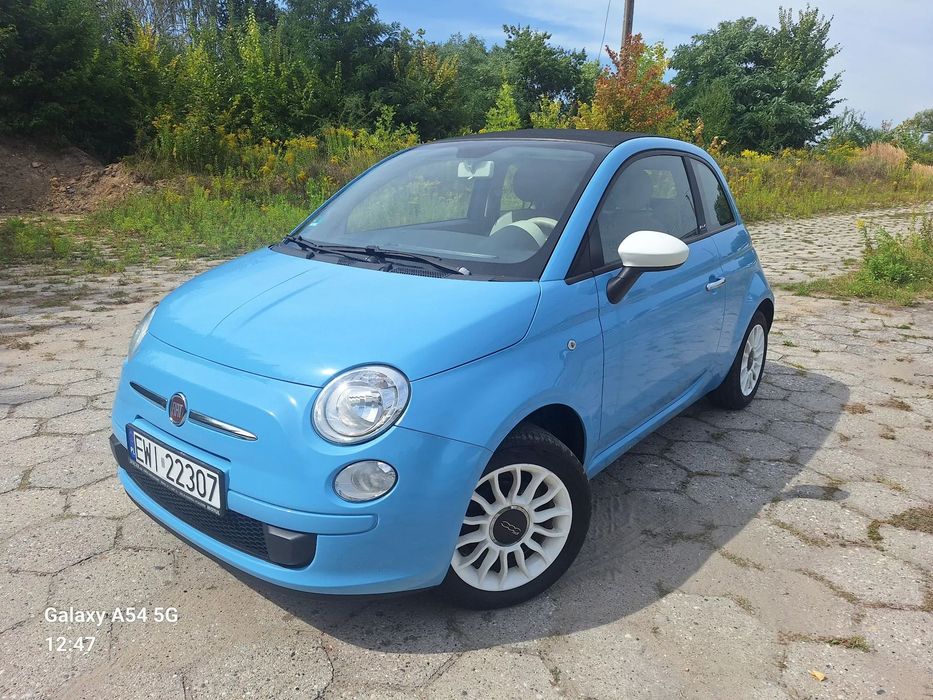 Fiat 500 Piękny cabrio zadbany nowe hamulce klima