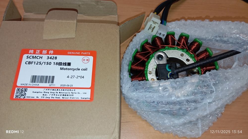 Gerador de bobine estator magneto para Honda CB 125 F de 2015 a 2020