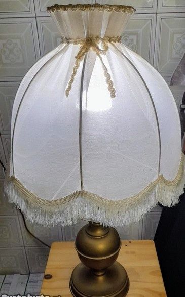 Candeeiro vintage com abajour franjas  - ÚLTIMOS DIAS