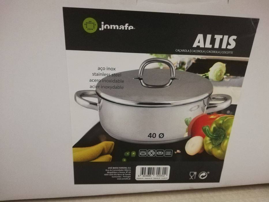 Caçarola aço inox 40cm, cap. 25L"ALTIS '
