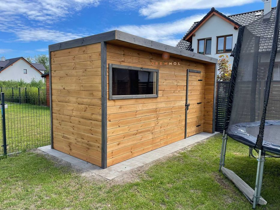 Domek narzędziowy / nowoczesny /  domek / plaski dach.