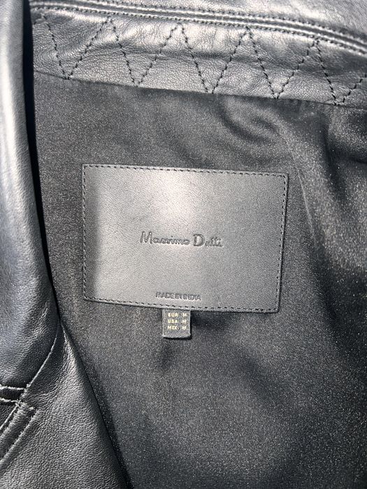 Жіноча шкіряна куртка massimo dutti