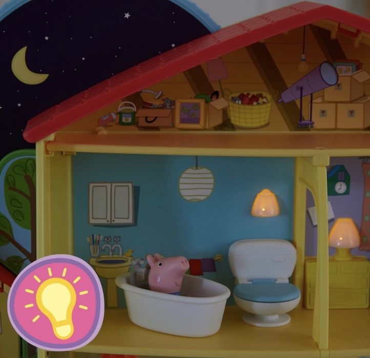 Peppa Pig будиночок «Готуємось до сну» Пеппа звук світло dream house