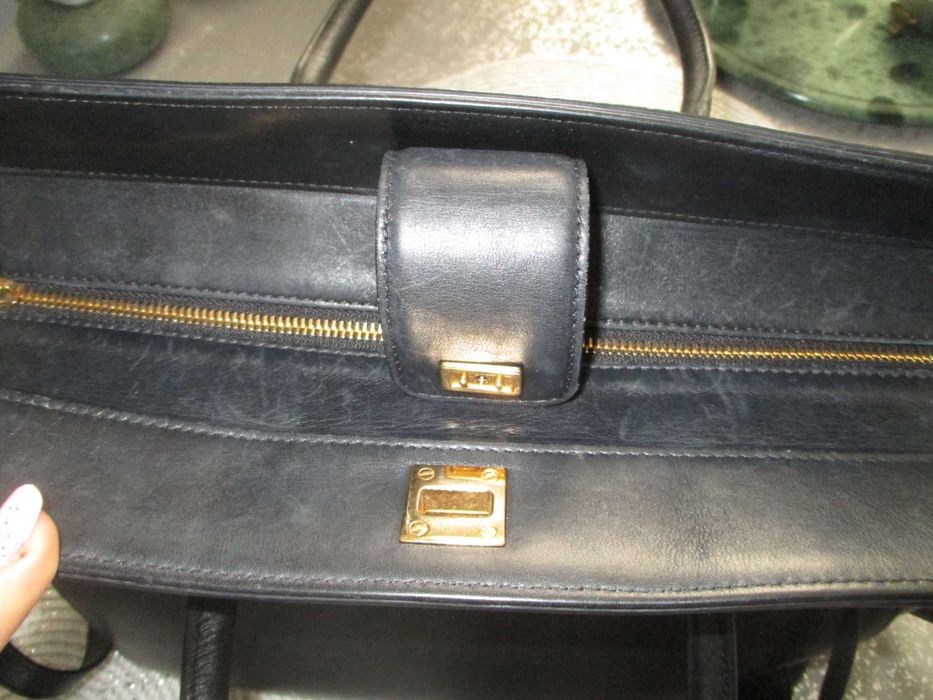 Gianni Versace duza czarna torebka