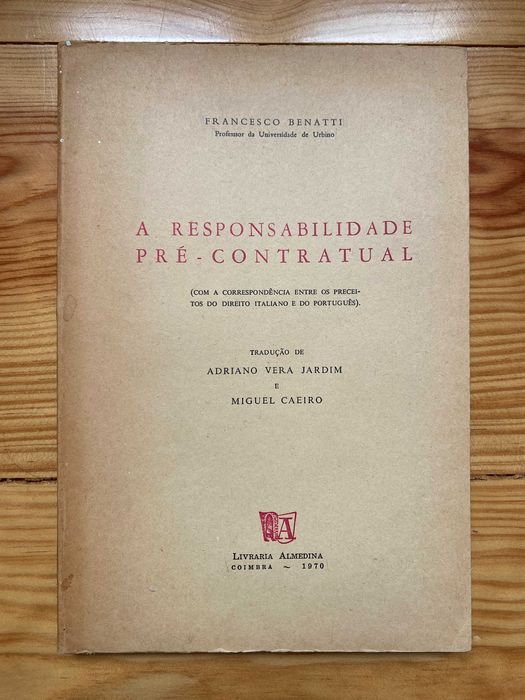 A Responsabilidade Pré-Contratual - Francesco Benatti